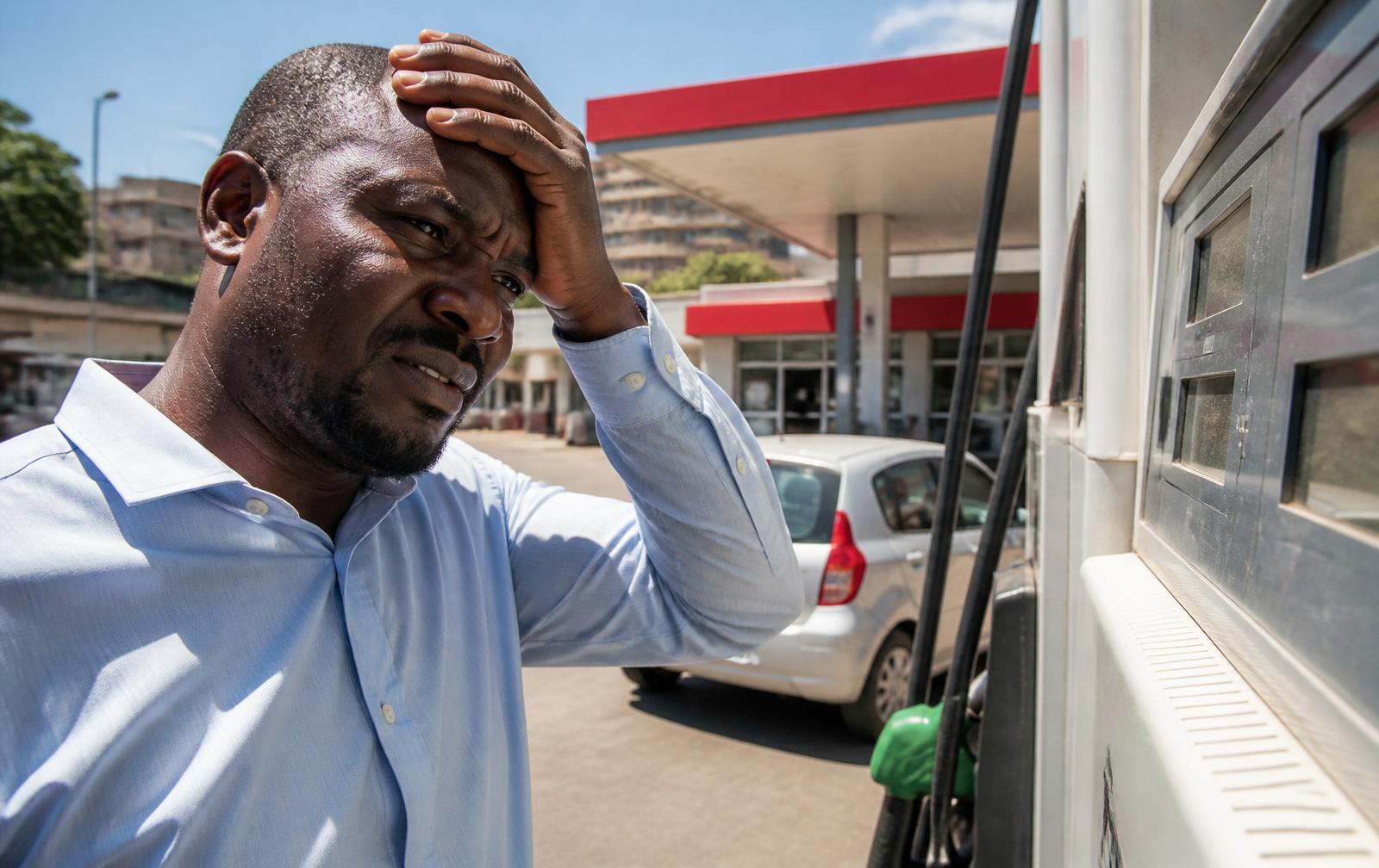 Fuel pump at a Kenyan petrol station